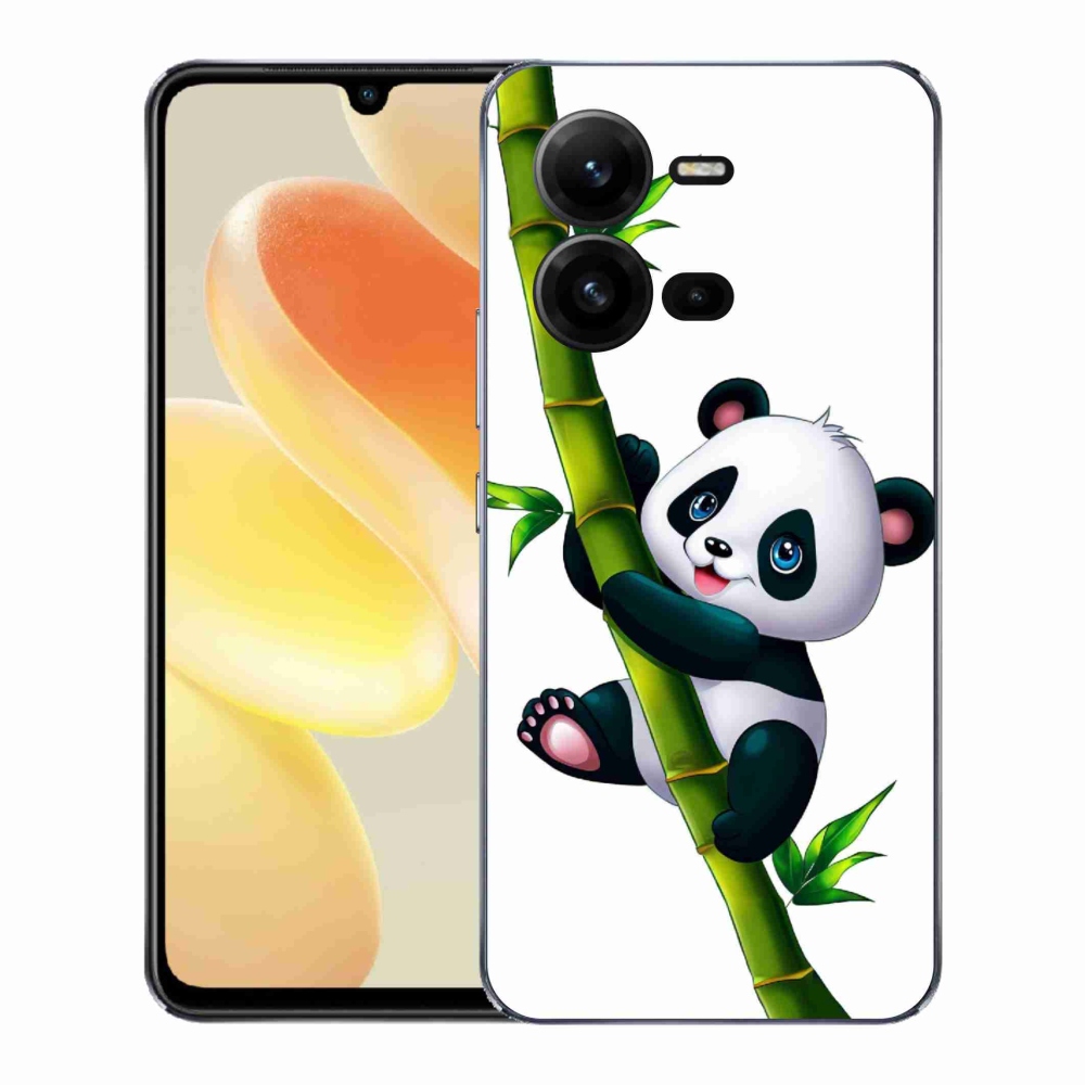 Gél borítás mmCase a Vivo X80 Lite készülékhez - panda a bambuszon