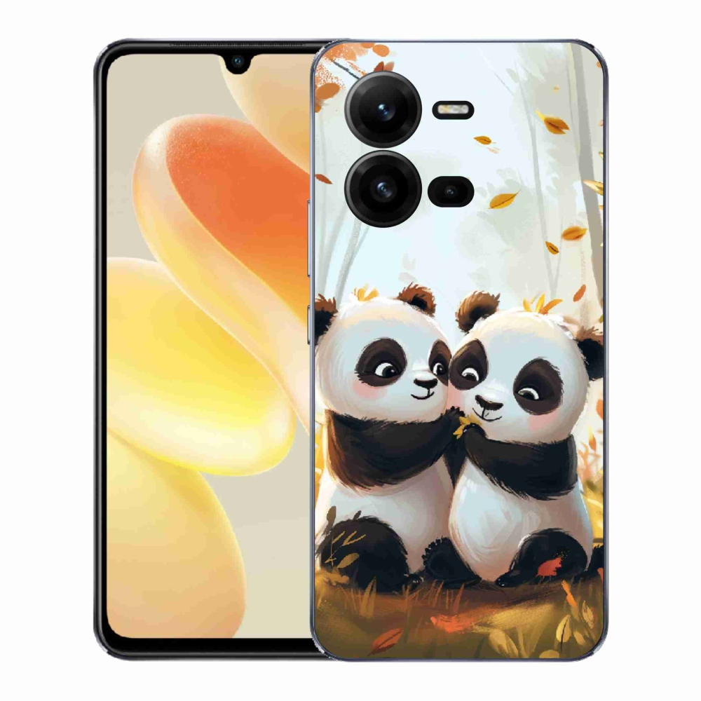 Gél borító mmCase a Vivo X80 Lite készülékhez - pandák