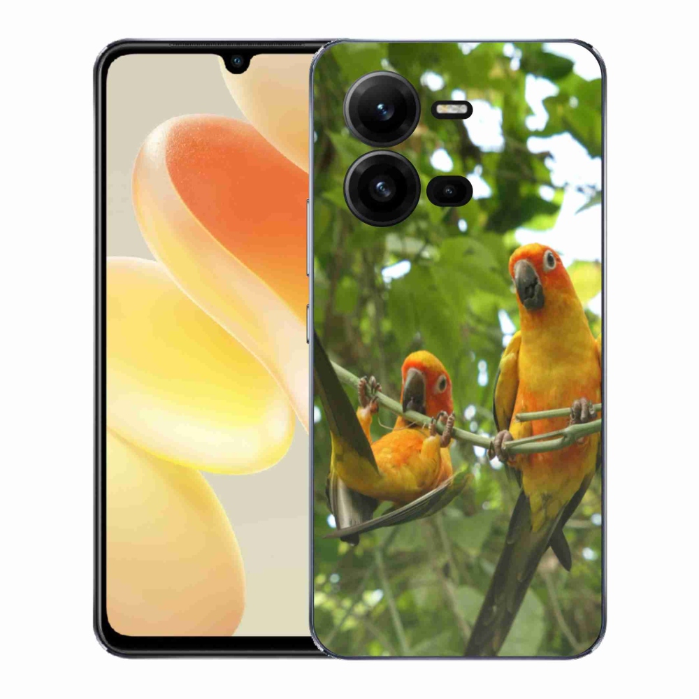 Gél borítás mmCase a Vivo X80 Lite készülékhez - papagájok aratingy