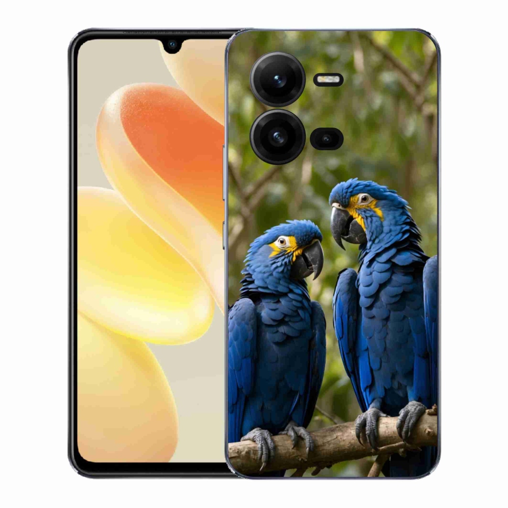 Zselés borítás mmCase a Vivo X80 Lite készülékhez - papagáj duo