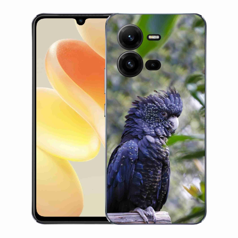 Gél borítás mmCase a Vivo X80 Lite készülékhez - papagáj kakadu fekete