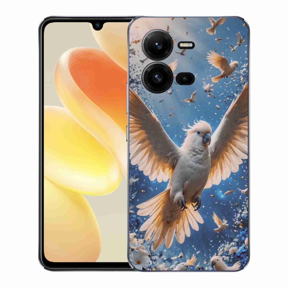 Zselés borítás mmCase a Vivo X80 Lite készülékhez - kakadu papagáj