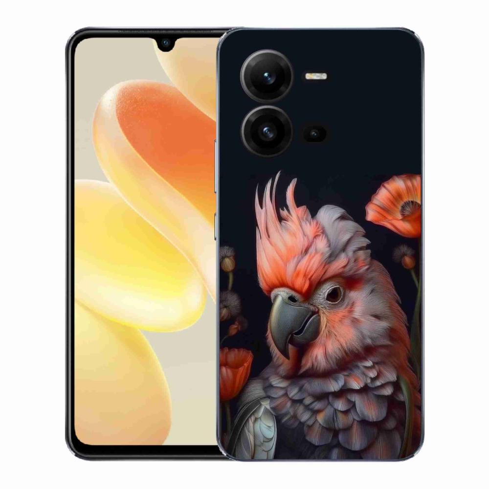 Gél borítás mmCase a Vivo X80 Lite-hoz - papagáj kakadu színekben