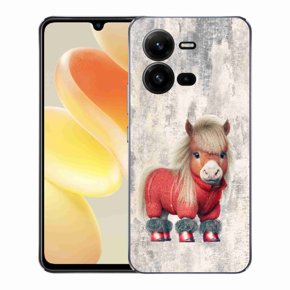 Gél borítás mmCase a Vivo X80 Lite-hoz - póni pulóverben
