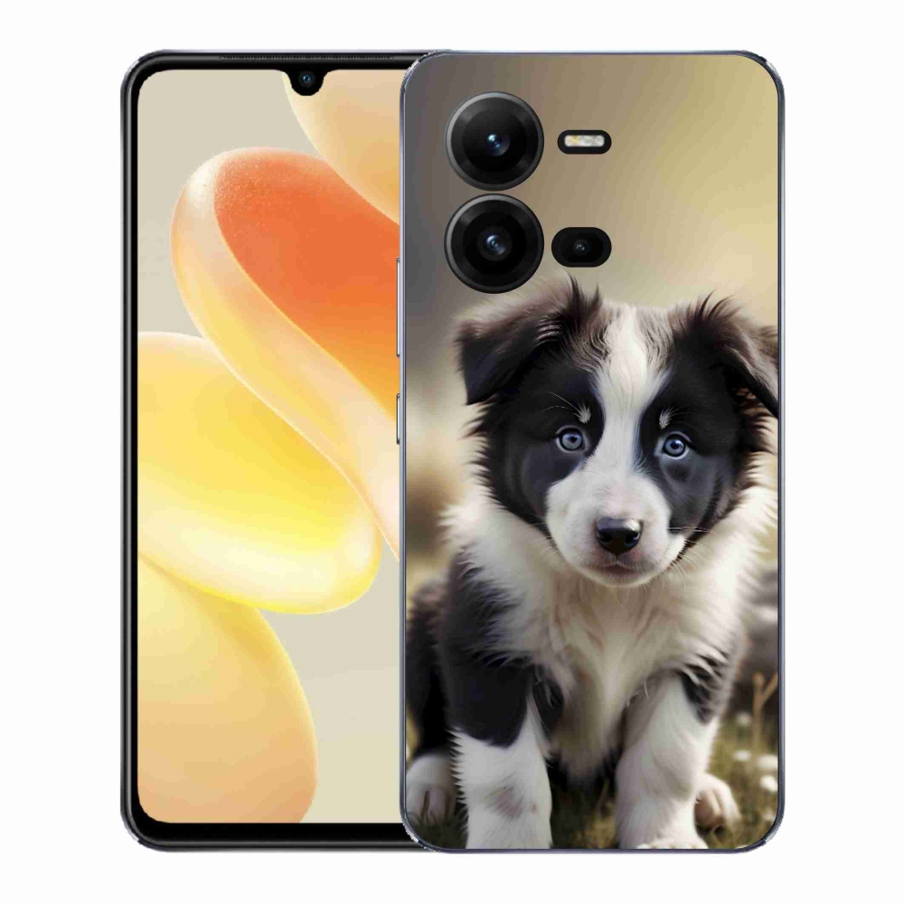 Gél borítás mmCase a Vivo X80 Lite készülékhez - aranyos border collie