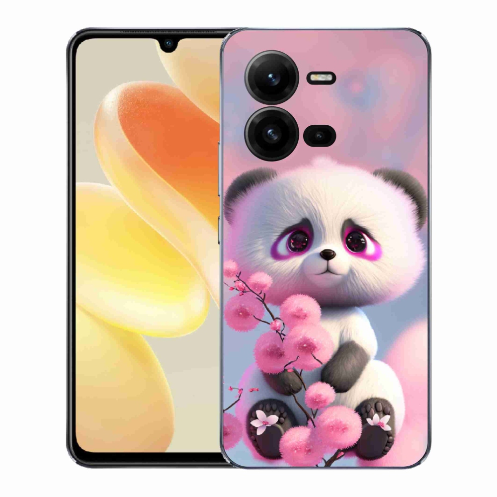 Gél borító mmCase a Vivo X80 Lite készülékhez - aranyos panda 1