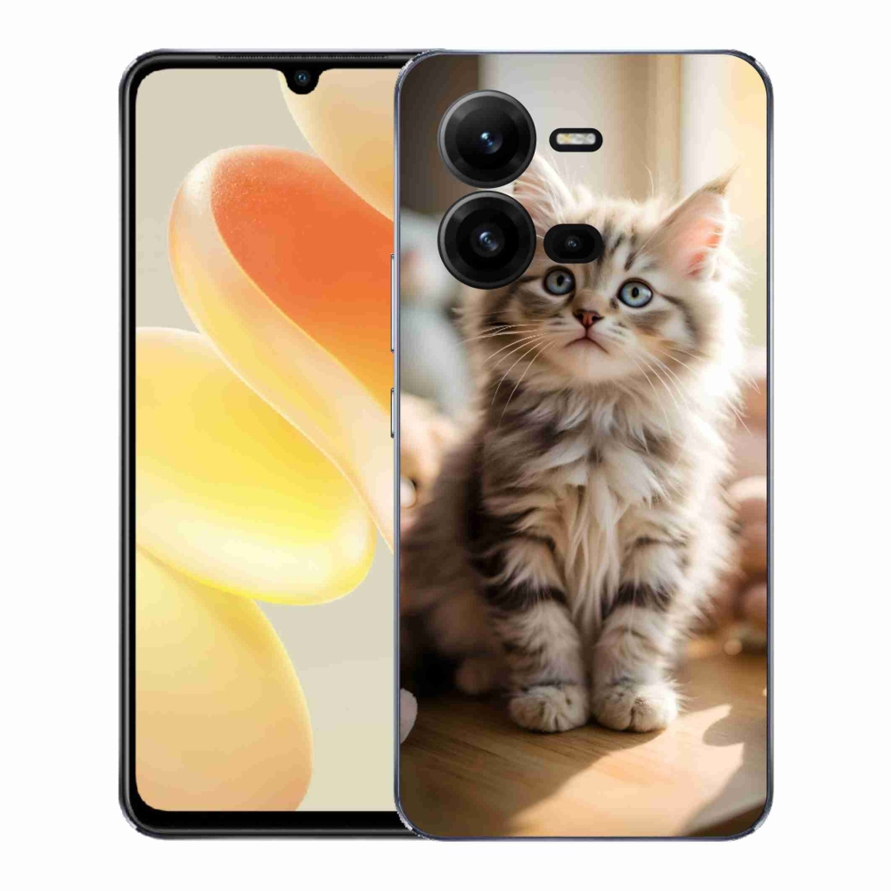 Gél borítás mmCase a Vivo X80 Lite készülékhez - aranyos cica 10