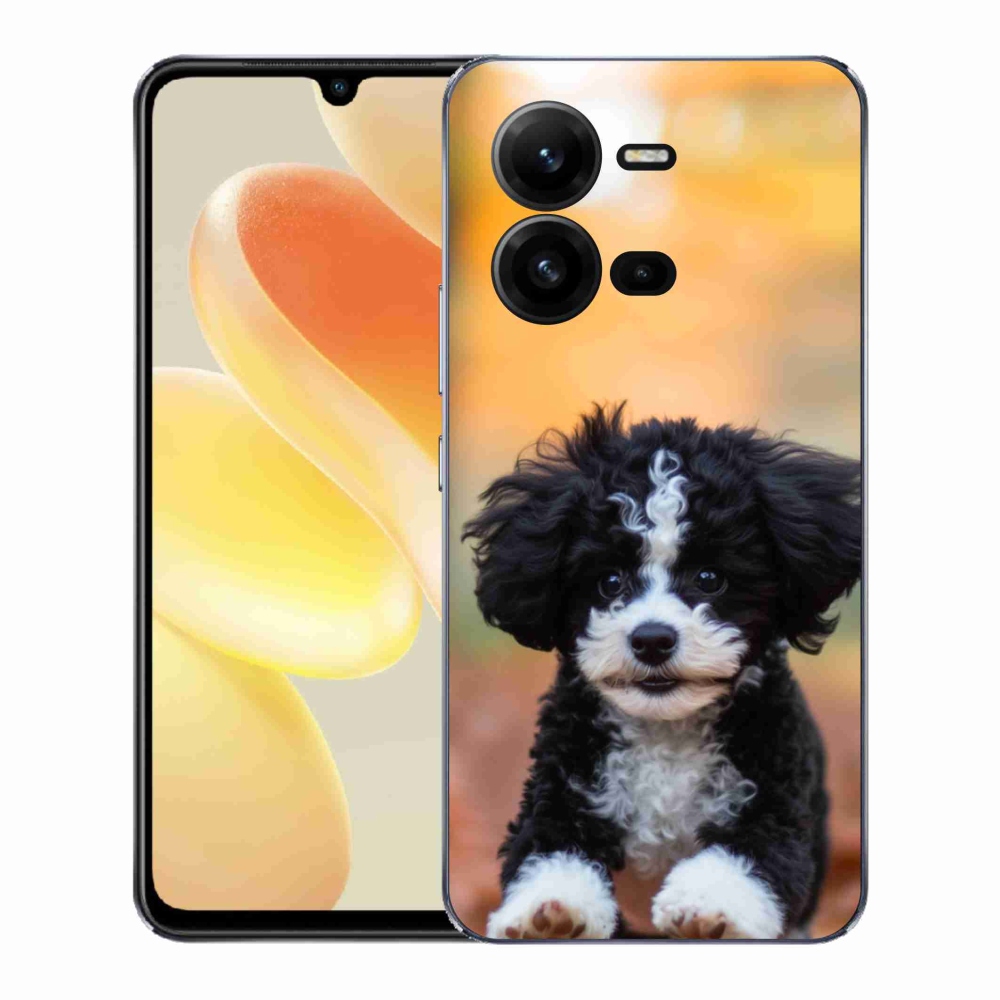 Gélburkolat mmCase a Vivo X80 Lite-on - aranyos kiskutya 2