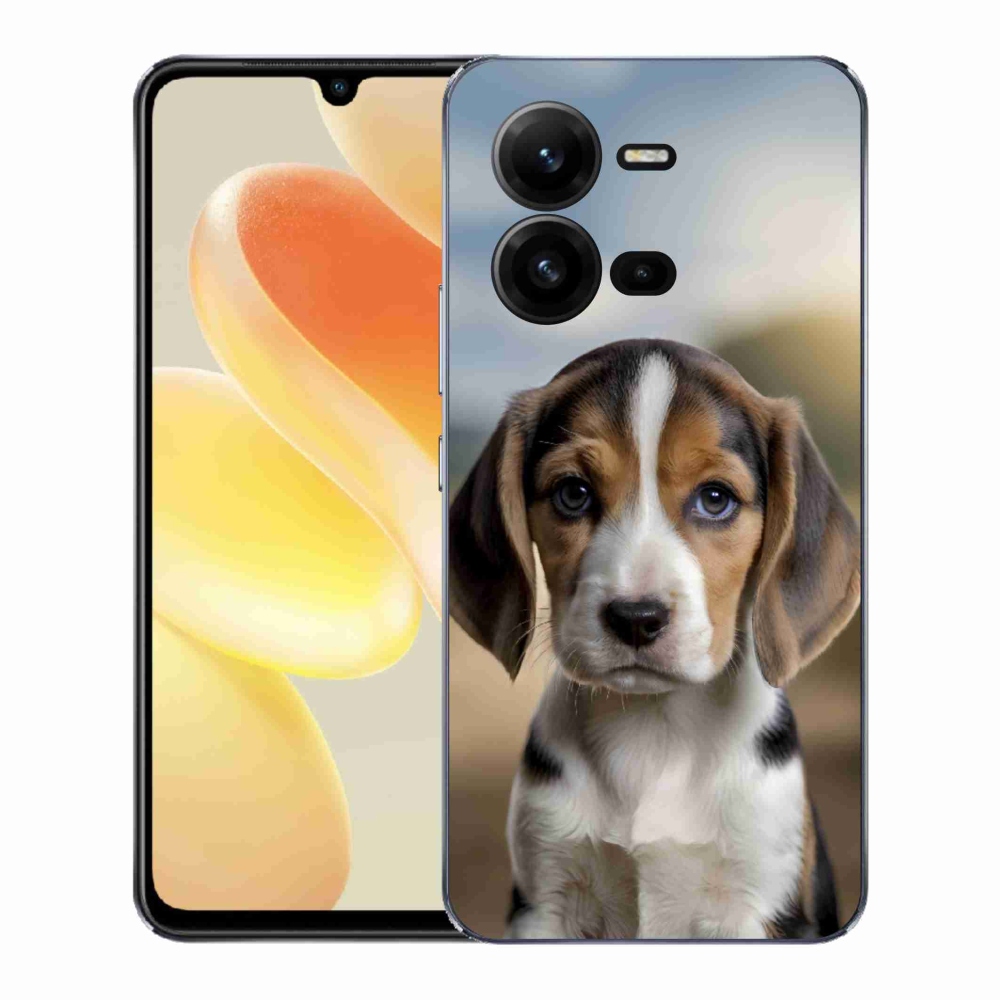 Gél borító mmCase a Vivo X80 Lite-hoz - aranyos beagle