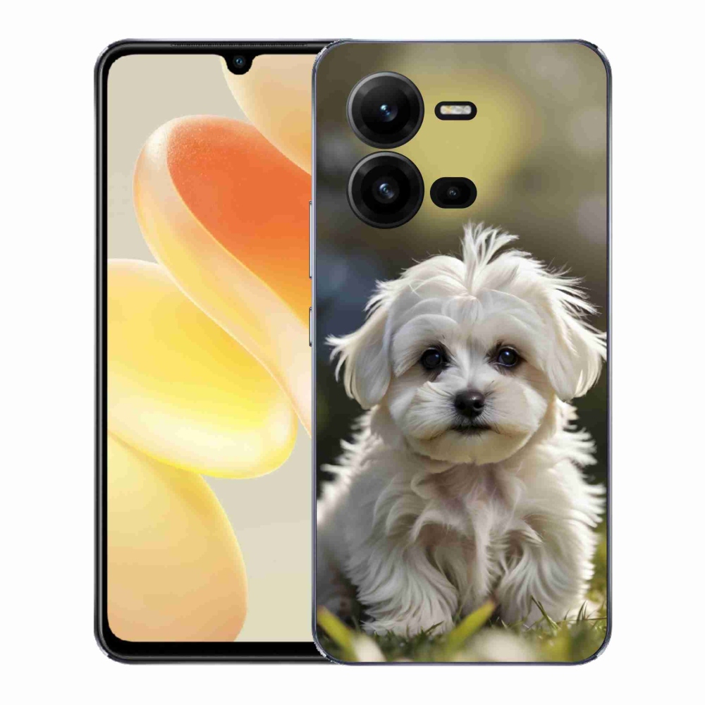 Gél borítás mmCase a Vivo X80 Lite készülékhez - aranyos máltai kutya