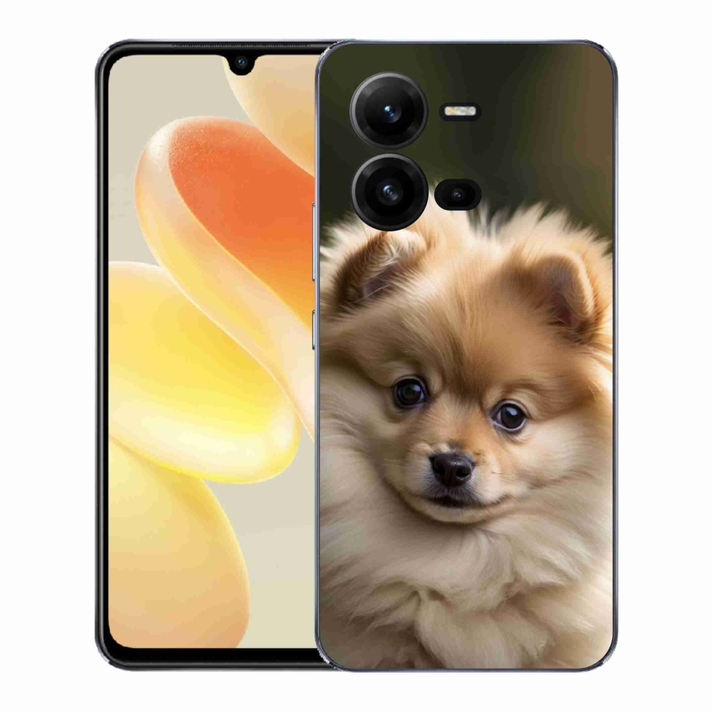 Gél borítás mmCase a Vivo X80 Lite készülékhez - aranyos pomerániai 2