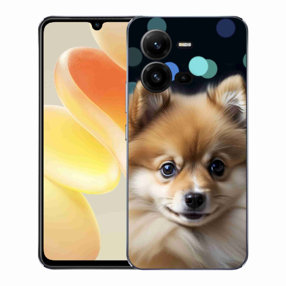 Gél borítás mmCase a Vivo X80 Lite készülékhez - aranyos pomerániai kutya