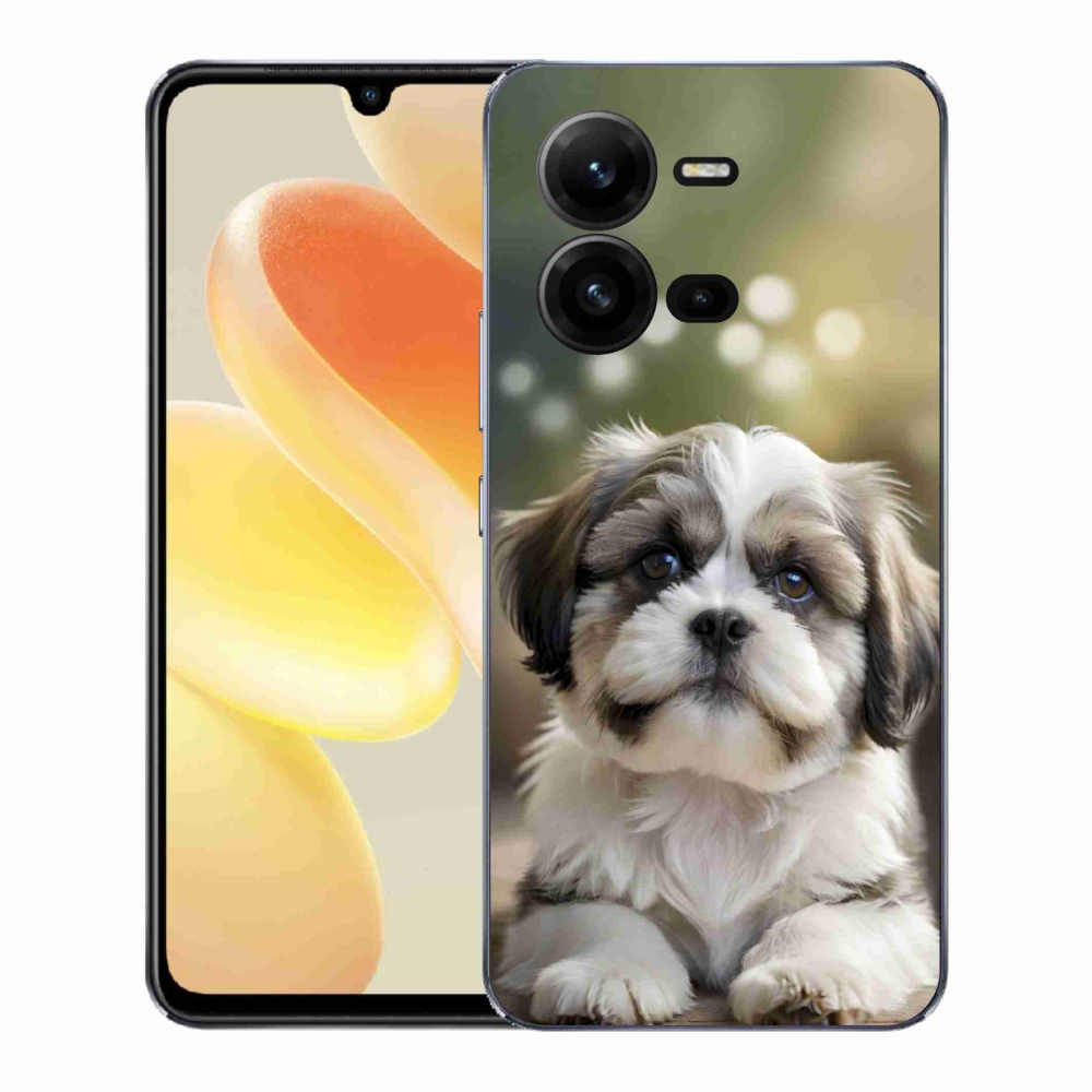 Gél borítás mmCase a Vivo X80 Lite-hoz - aranyos shih-tzu