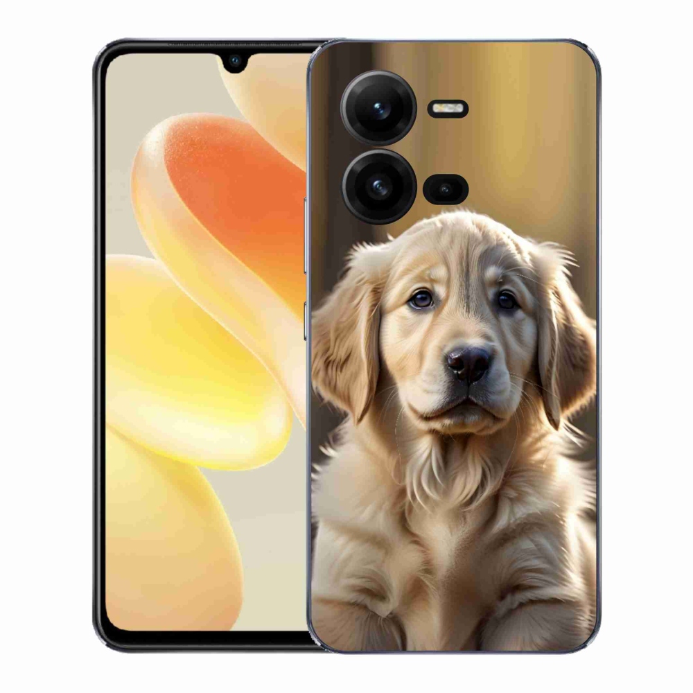 Gél borítás mmCase a Vivo X80 Lite készülékhez - aranyos arany retriever
