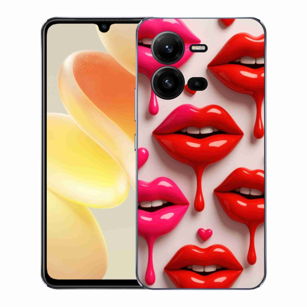Gél borítás mmCase a Vivo X80 Lite készülékhez - ajkak 2