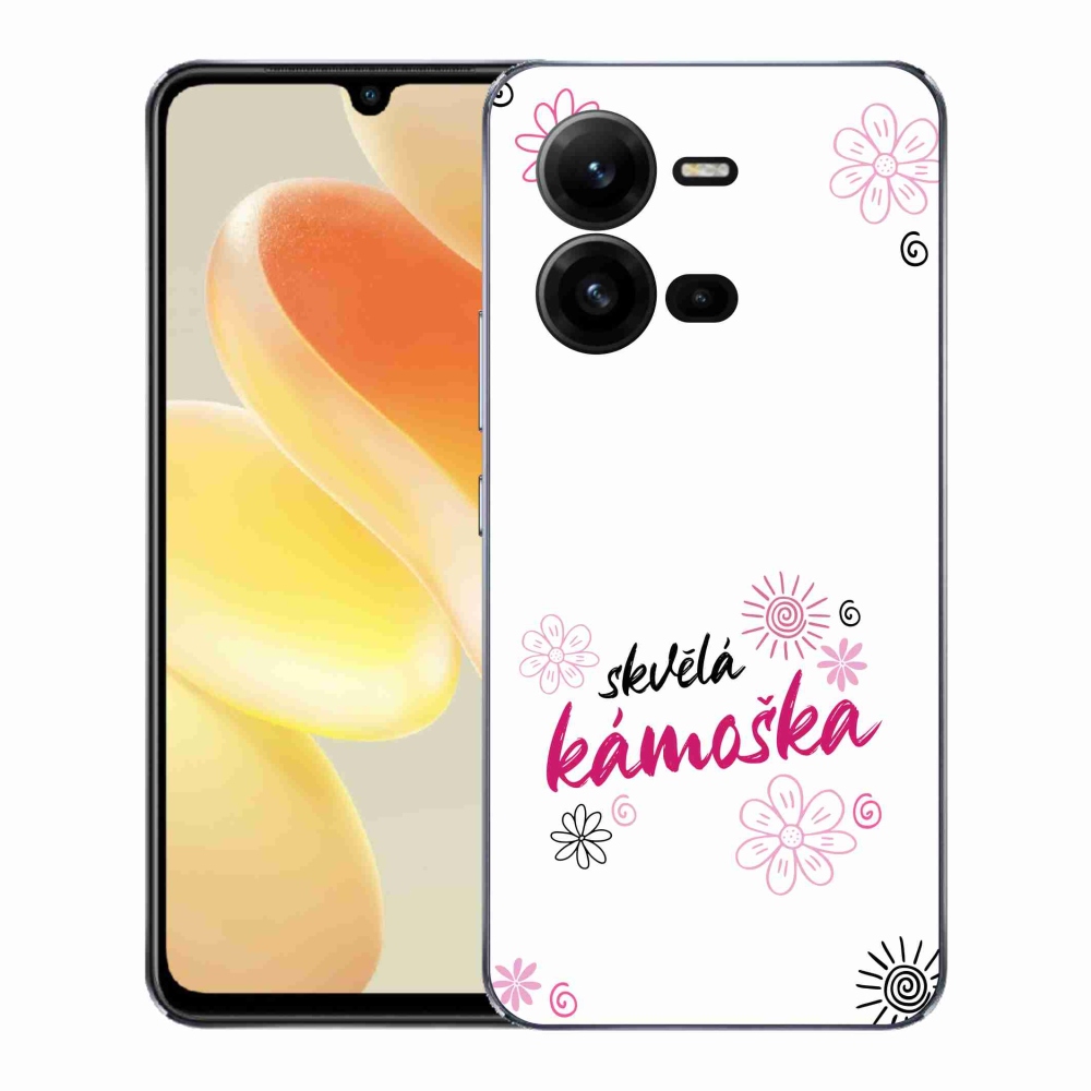 Gél borító mmCase a Vivo X80 Lite-on - nagyszerű haver fehér háttérrel
