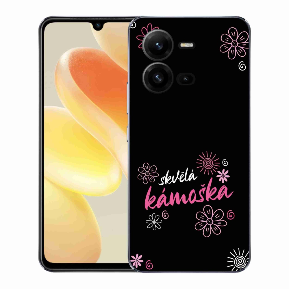 Gél borító mmCase a Vivo X80 Lite-on - nagyszerű haver fekete háttérrel