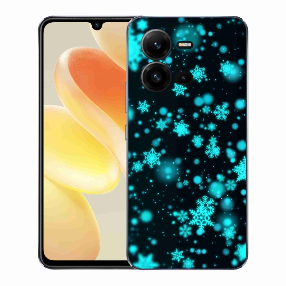 Gél borítás mmCase a Vivo X80 Lite készülékhez - hópelyhek 1
