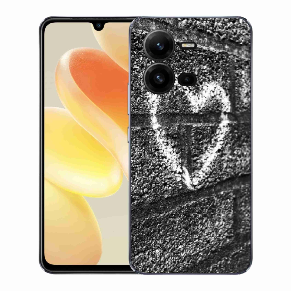 Gélburkolat mmCase a Vivo X80 Lite-on - szív a falon