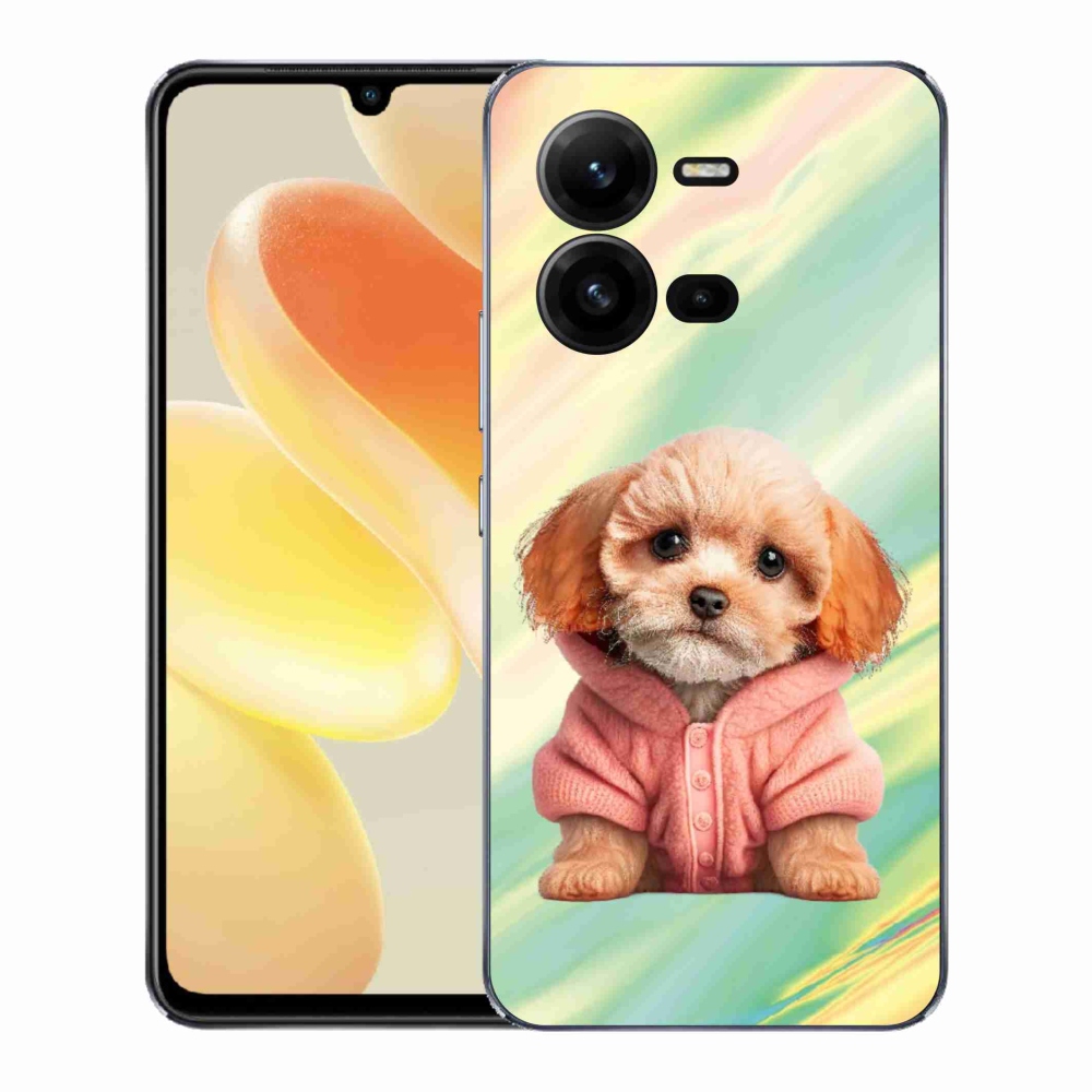Gél borítás mmCase a Vivo X80 Lite készülékhez - pulóveres kiskutya