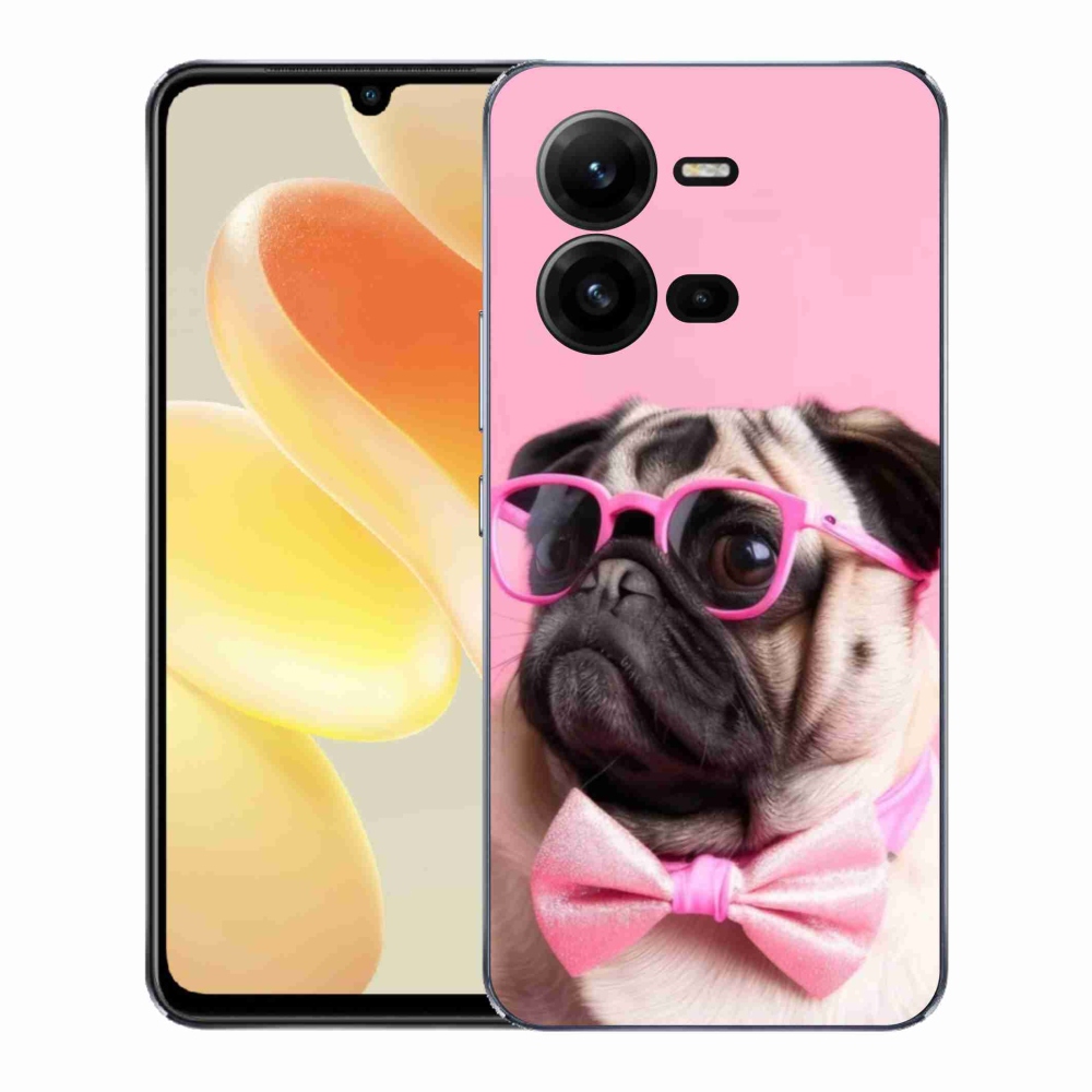 Gélburkolat mmCase a Vivo X80 Lite-on - stílusos mopsz