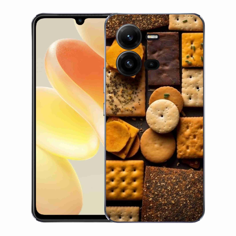 Zselés borítás mmCase a Vivo X80 Lite készülékhez - kekszek