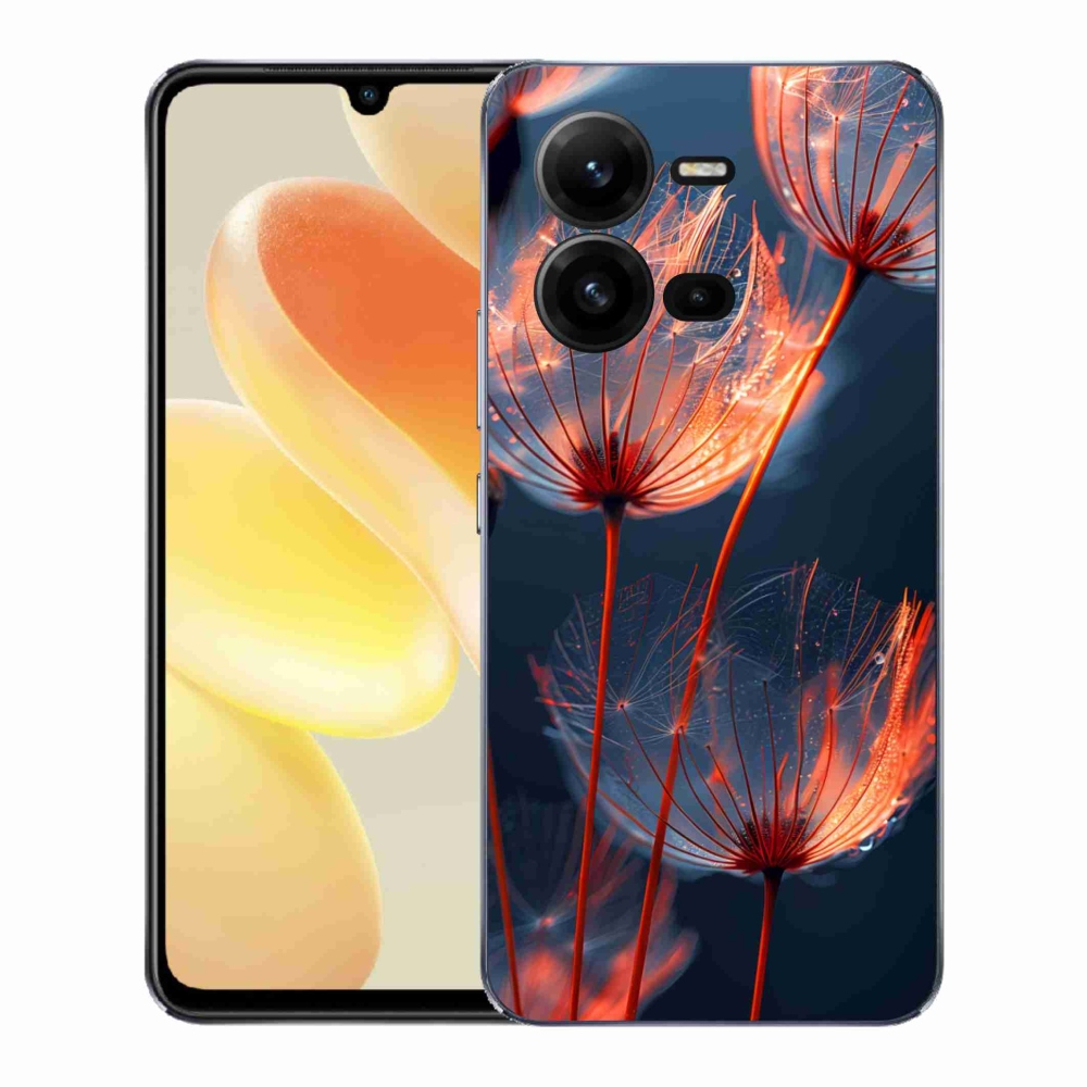 Gél borítás mmCase a Vivo X80 Lite-on - világító bolyhok