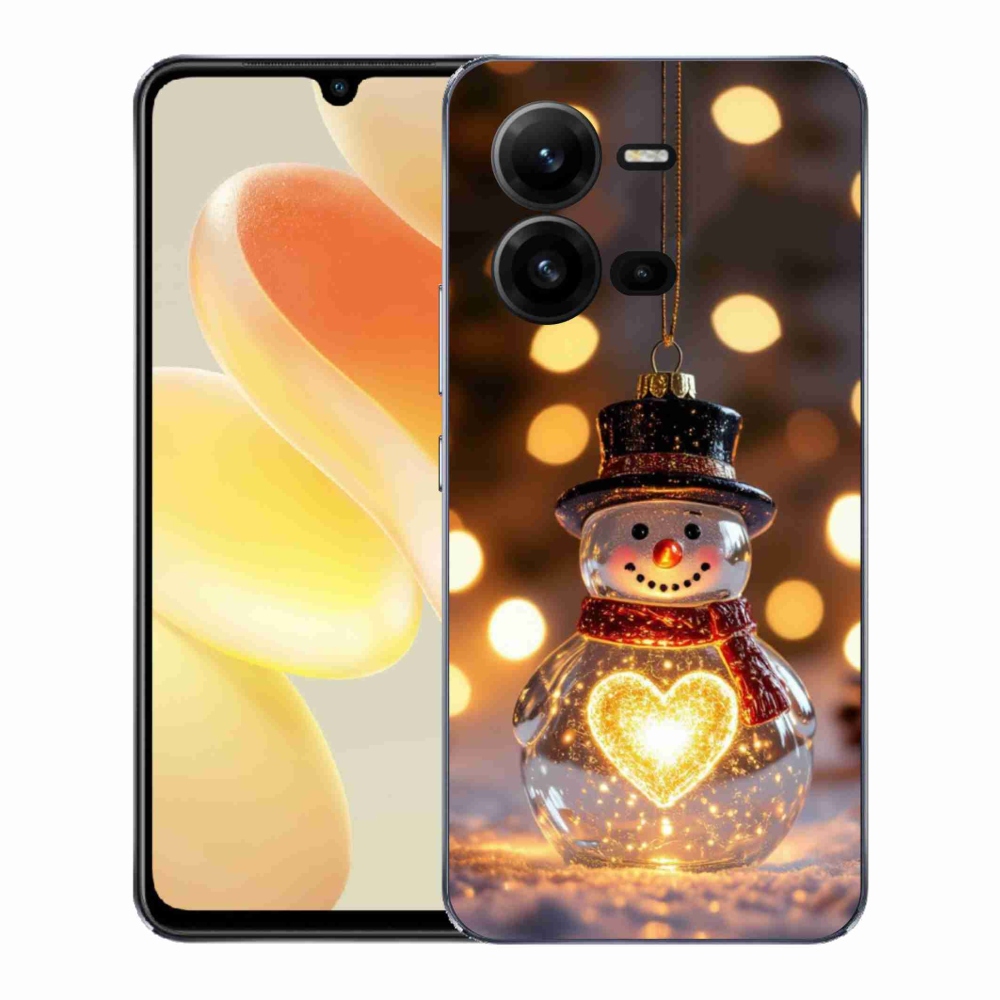 Gél borítás mmCase a Vivo X80 Lite készülékhez - Karácsonyi hóember