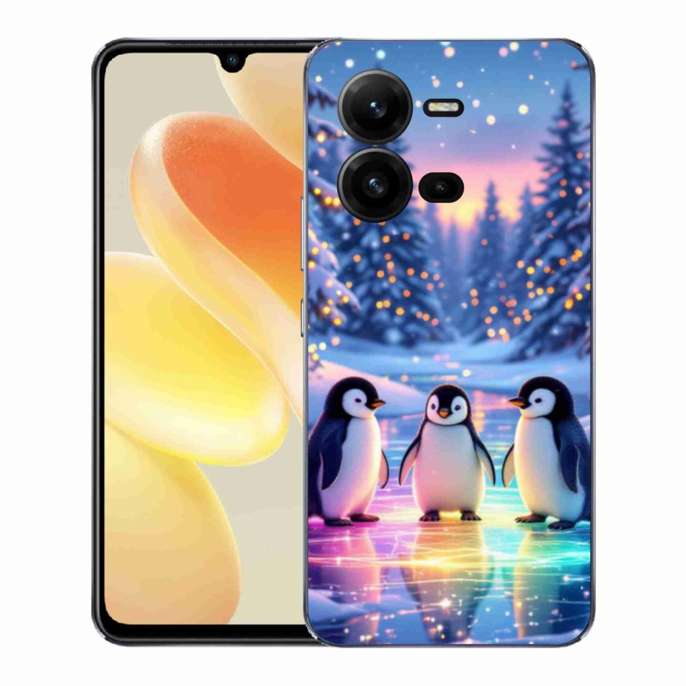 Gél borító mmCase a Vivo X80 Lite készülékhez - pingvinek