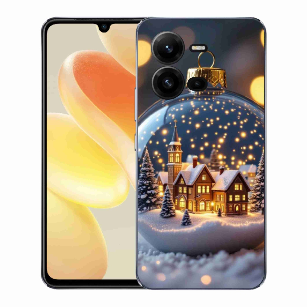 Gél borítás mmCase a Vivo X80 Lite-hoz - Karácsonyi golyók 4