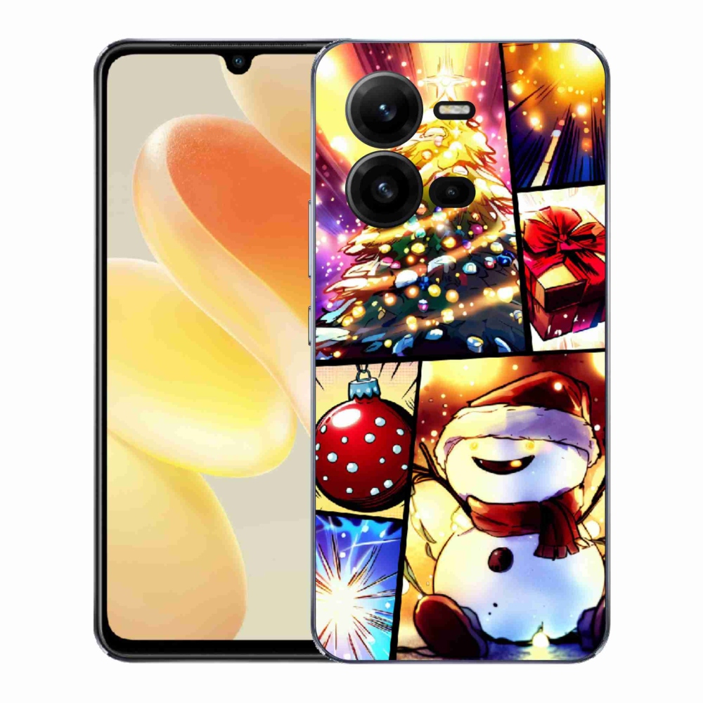 Gél borító mmCase a Vivo X80 Lite készülékhez - Karácsonyi motívumok 1