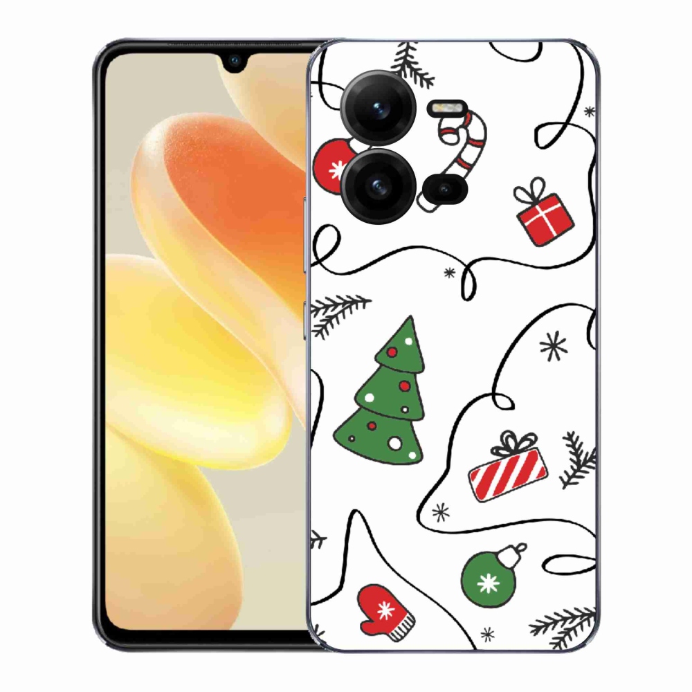 Gél borító mmCase a Vivo X80 Lite készülékhez - karácsonyi motívumok