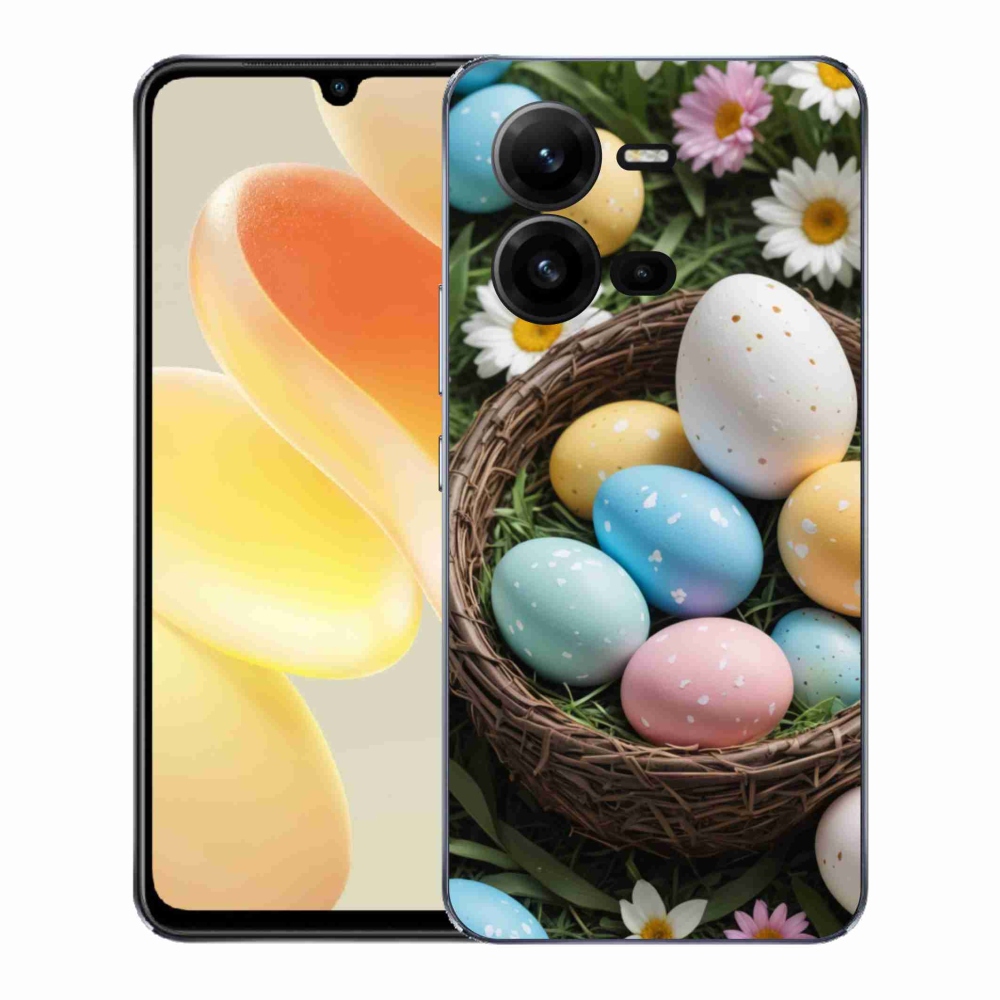 Gél borítás mmCase a Vivo X80 Lite-hoz - Húsvéti tojások 2