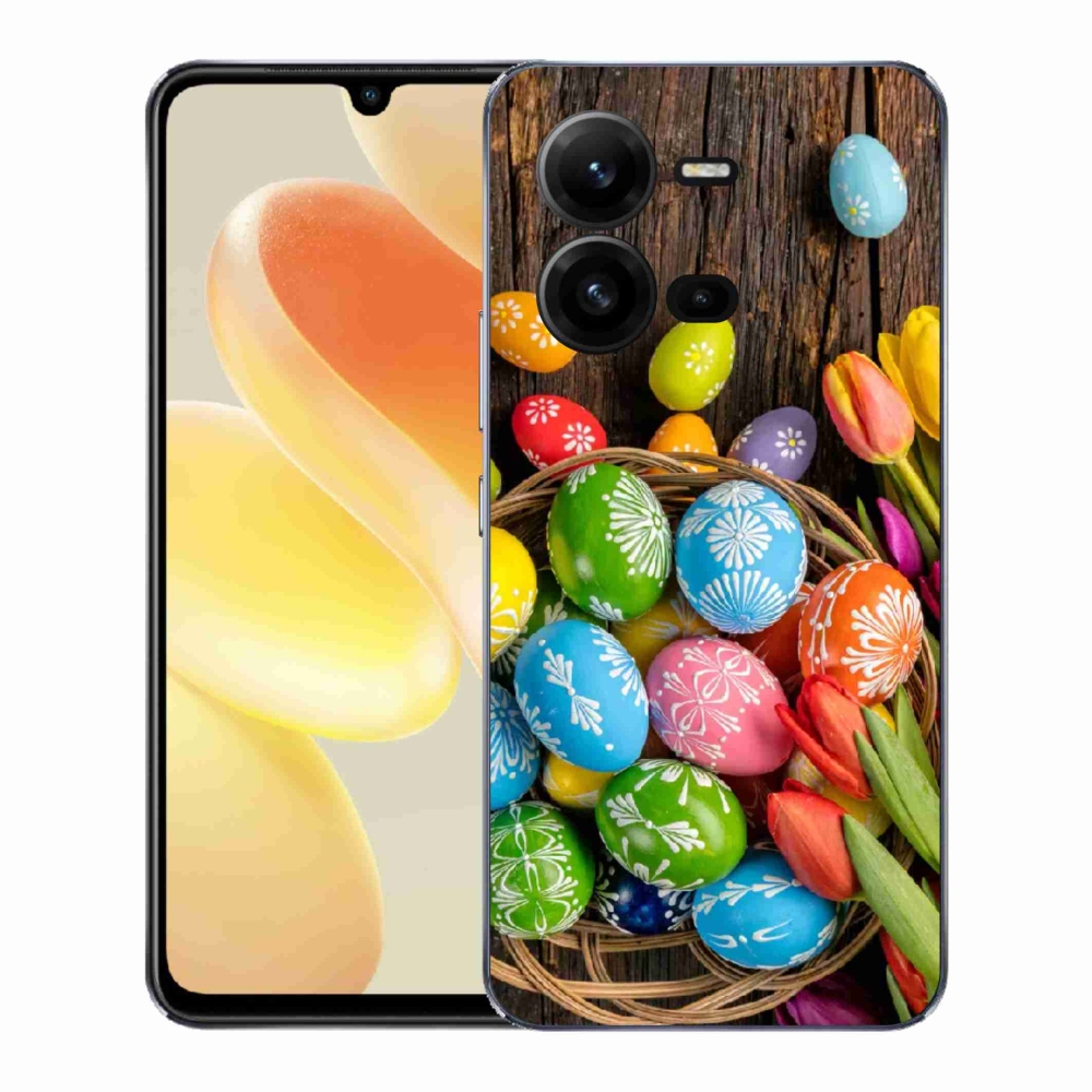 Gél borító mmCase a Vivo X80 Lite készülékhez - Húsvéti tojás