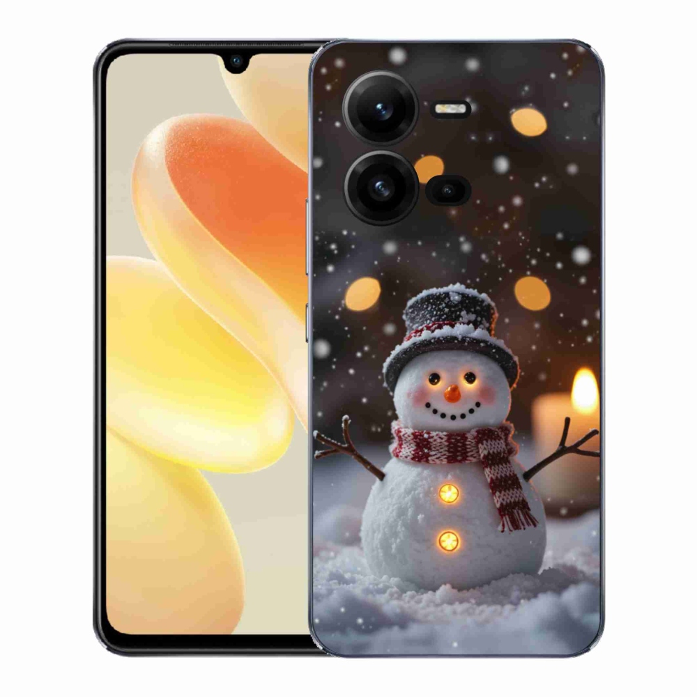 Gél borító mmCase a Vivo X80 Lite készülékhez - boldog hóember