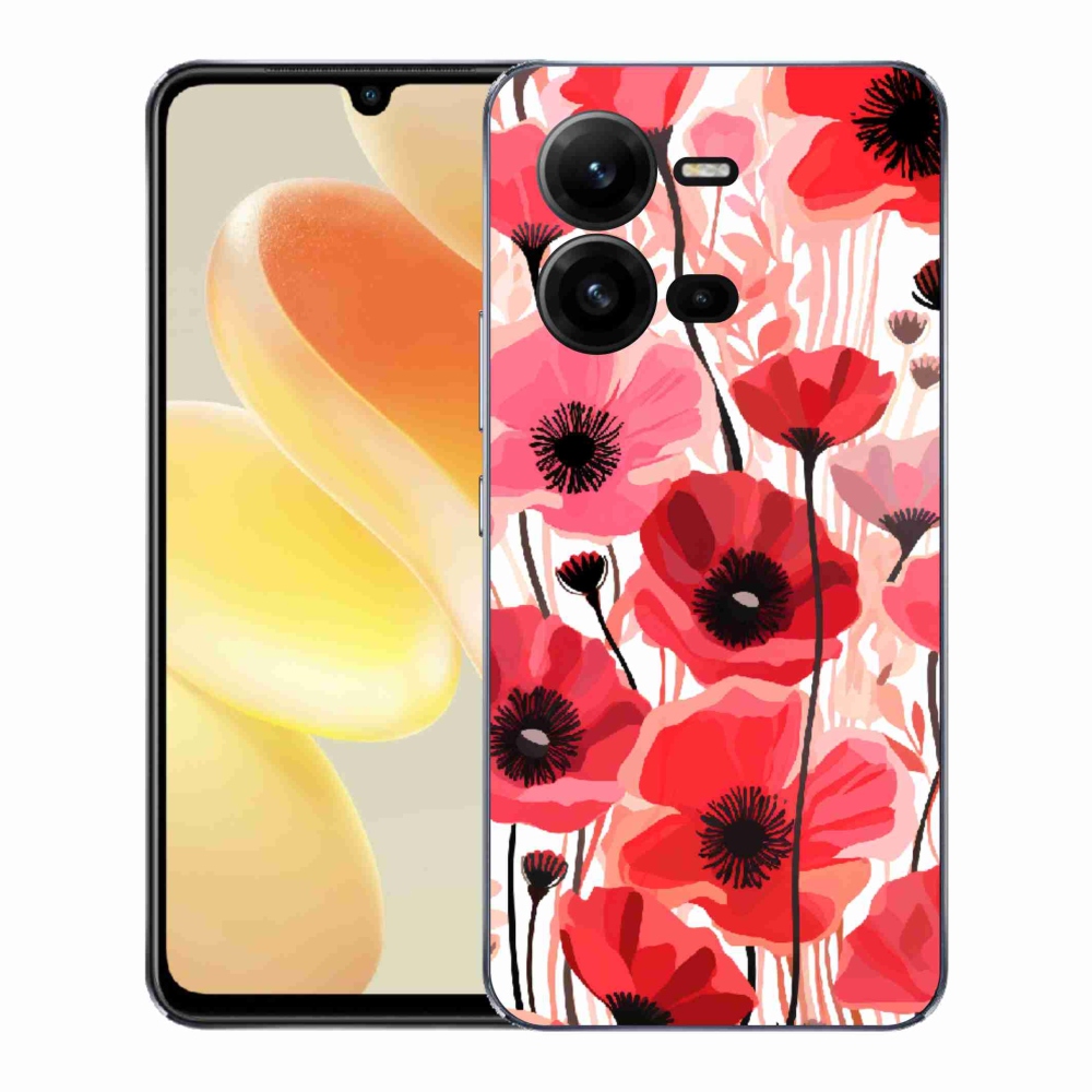 Gél borítás mmCase a Vivo X80 Lite készülékhez - mákos 1