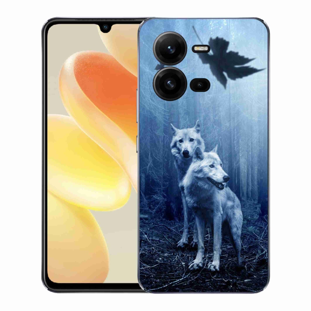 Gél borítás mmCase a Vivo X80 Lite-hoz - farkasok az erdőben