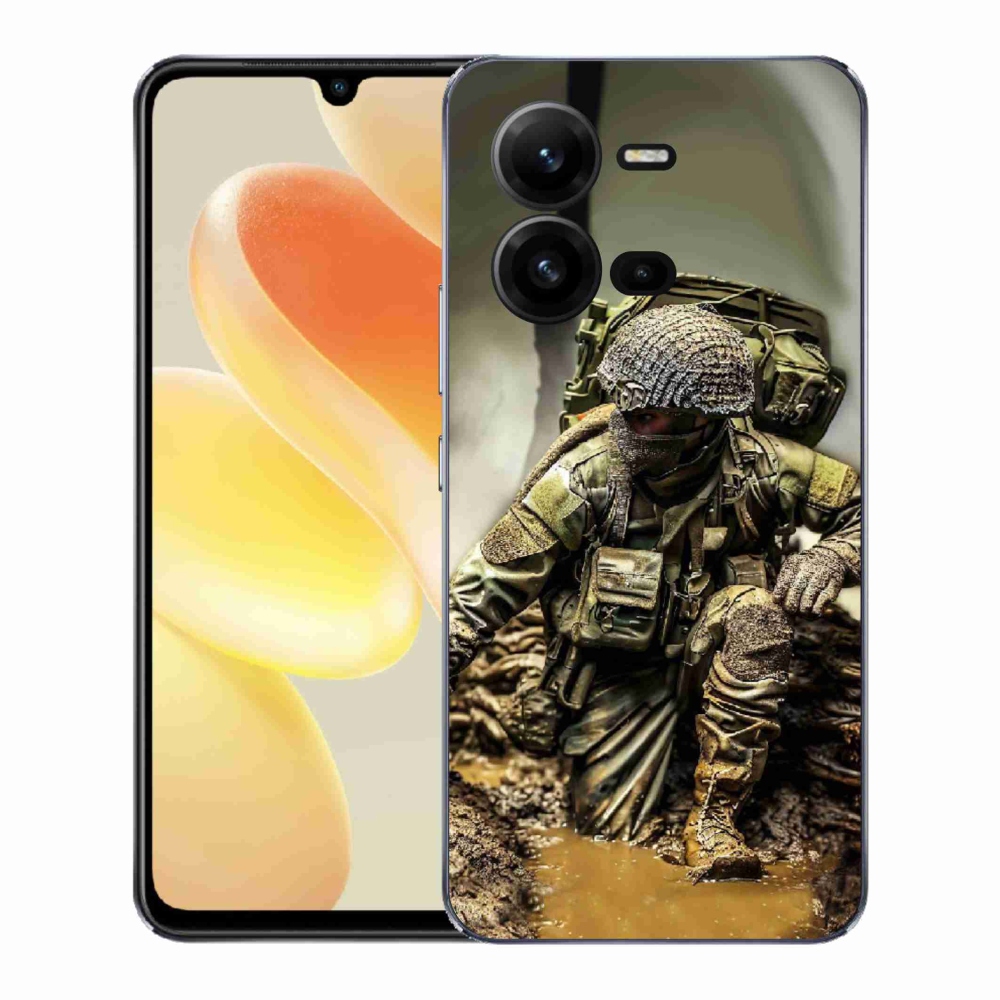 Gél borítás mmCase a Vivo X80 Lite készülékhez - katona
