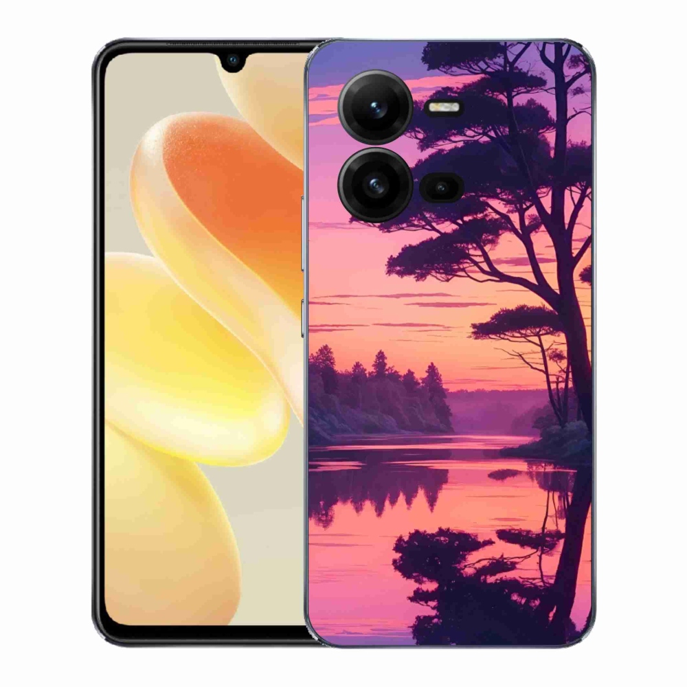 Gél borítás mmCase a Vivo X80 Lite-hoz - naplemente a tó felett