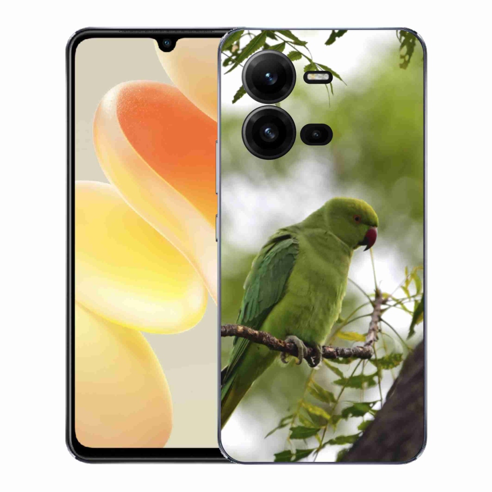 Zselés borítás mmCase Vivo X80 Lite készülékhez - zöld papagáj