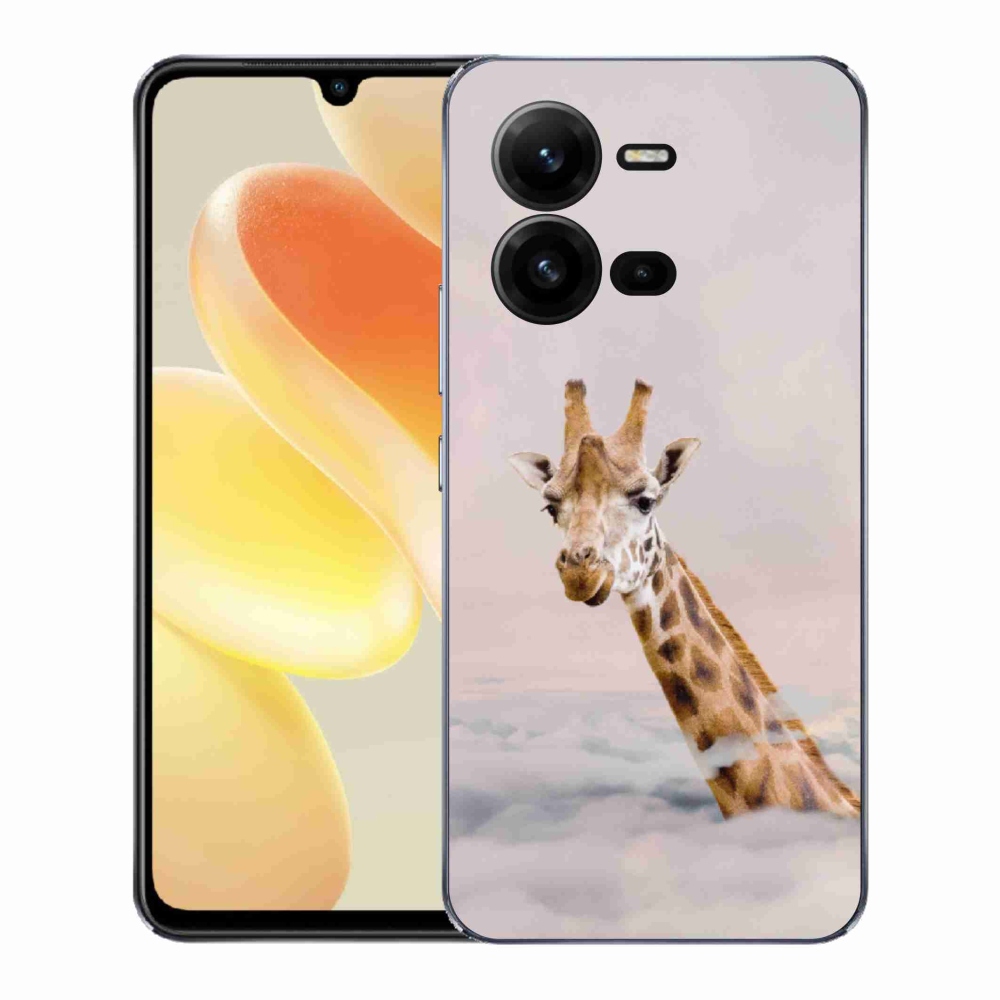 Gél borítás mmCase a Vivo X80 Lite-on - zsiráf a felhőkben