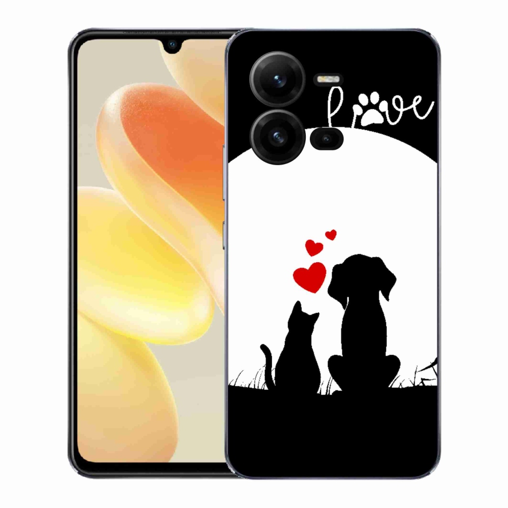 Gél borító mmCase a Vivo X80 Lite-hoz - állatszerelem