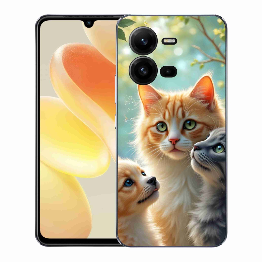 Zselés borítás mmCase a Vivo X80 Lite-hoz - állati barátság 2
