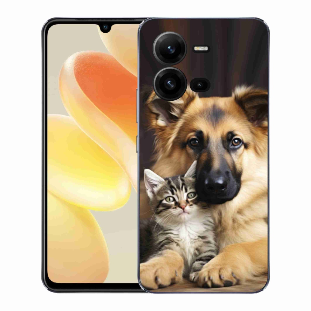 Gél borítás mmCase a Vivo X80 Lite-hoz - állatbarátság