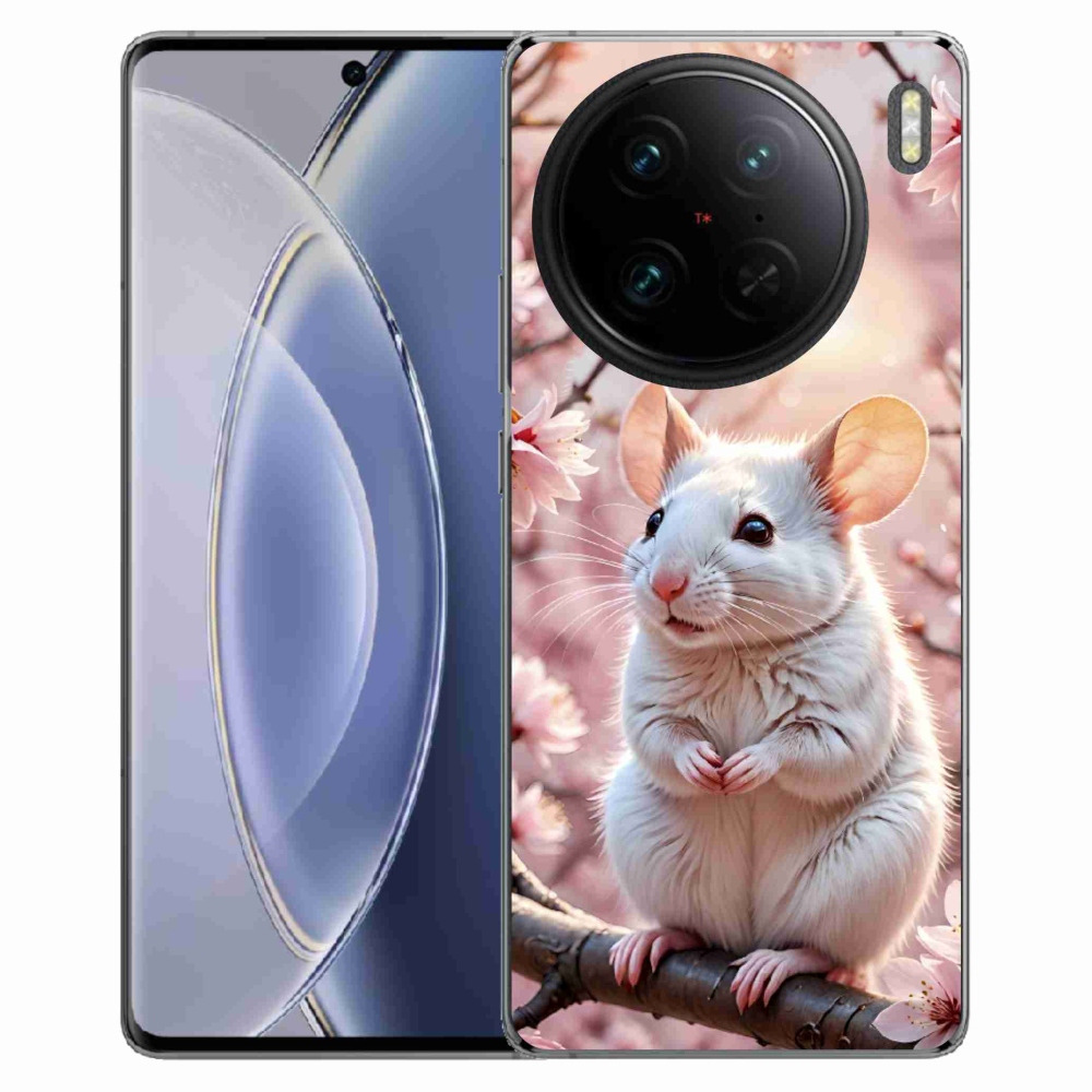 mmCase géltok a Vivo X90 Pro-hoz – fehér egér egy ágon