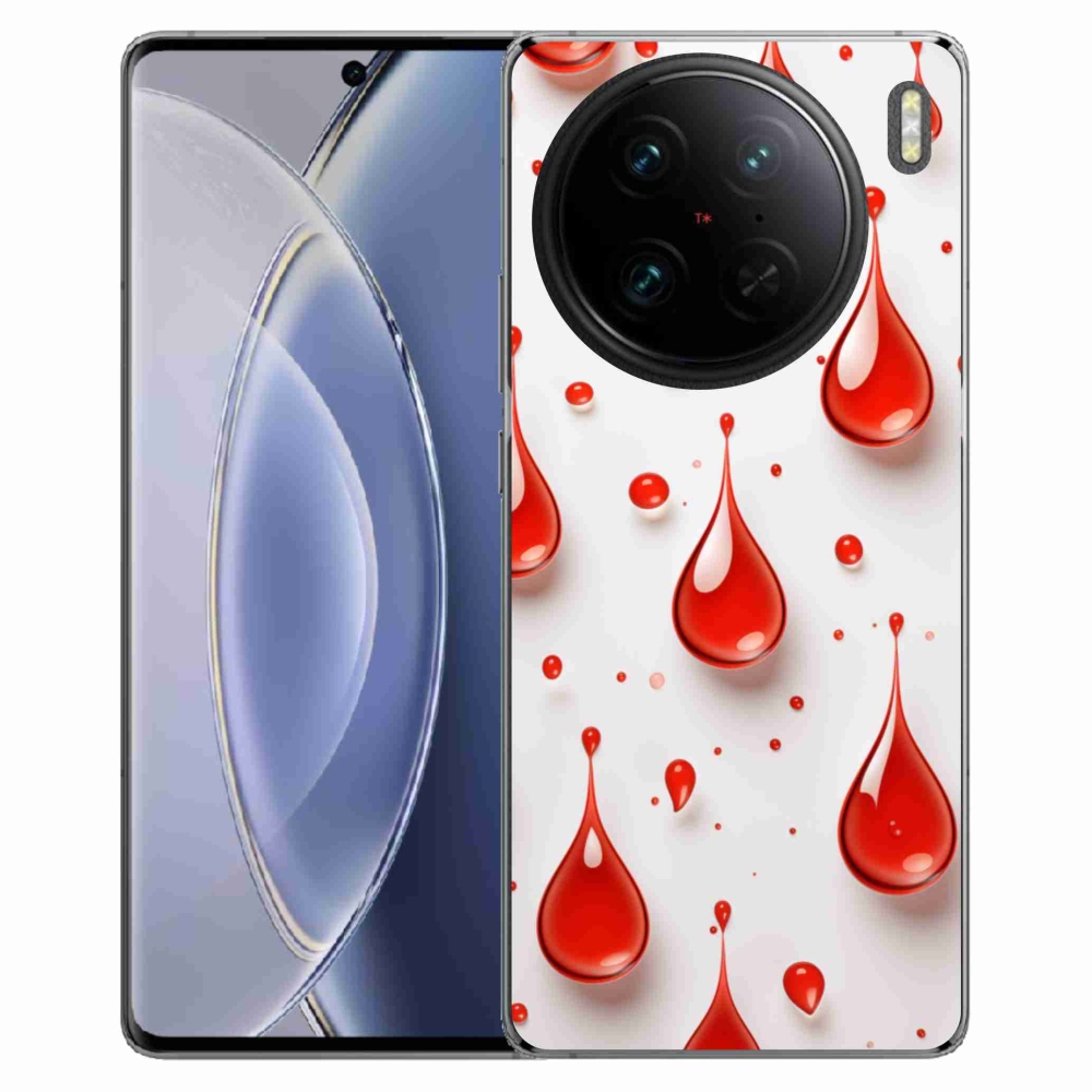mmCase géltok a Vivo X90 Pro-hoz – piros cseppek