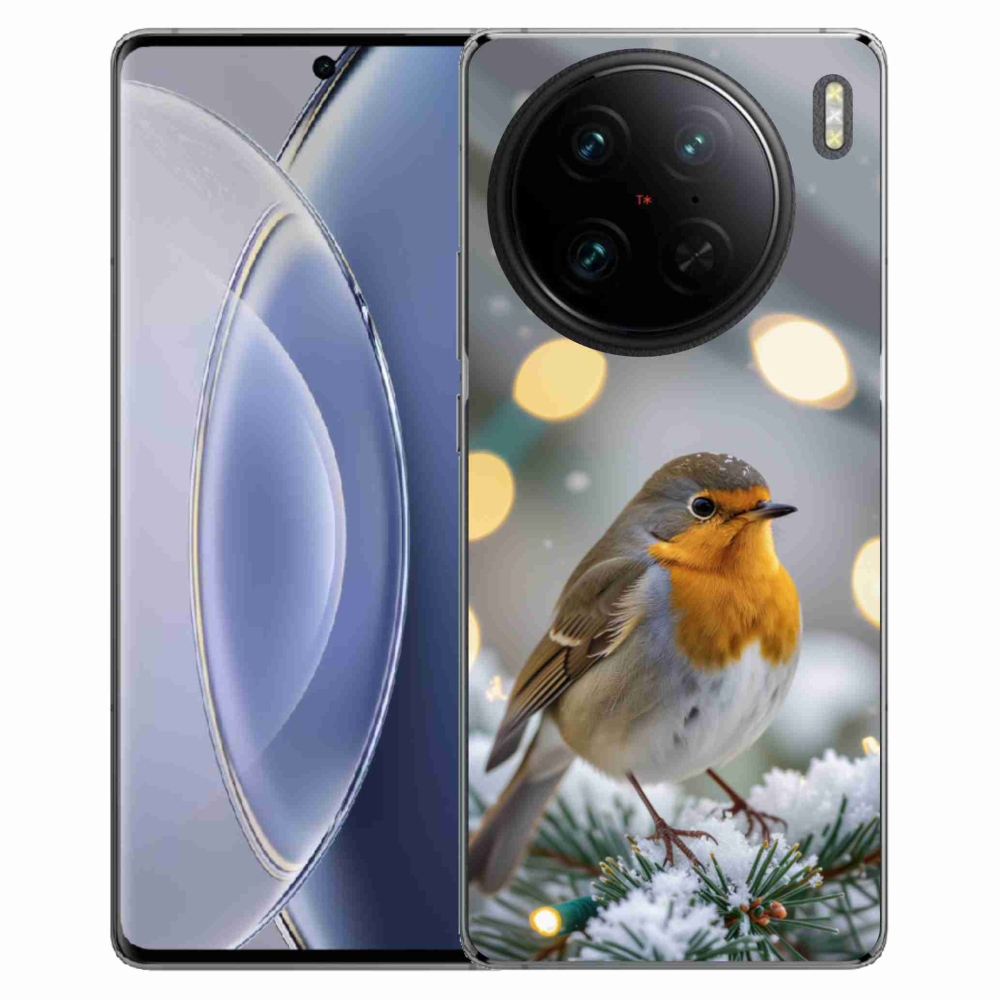 mmCase gélhuzat a Vivo X90 Pro-hoz – téli vörös