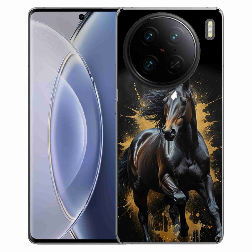 mmCase géltok a Vivo X90 Pro-hoz – elegáns fekete csikó