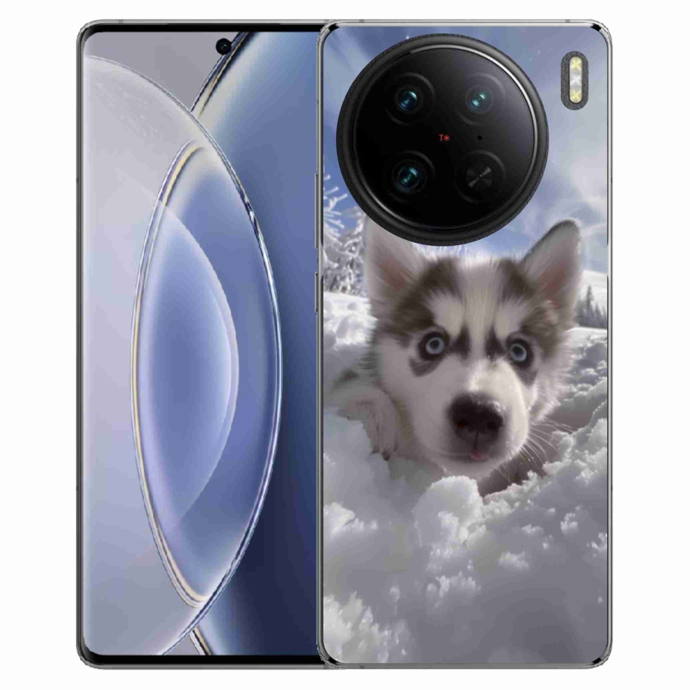 mmCase géltok a Vivo X90 Pro-hoz – husky a hóban