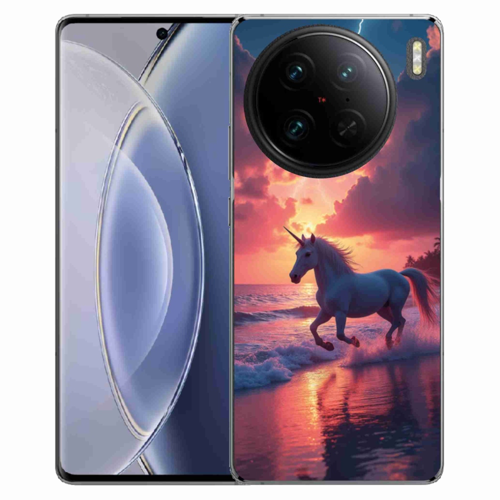 mmCase gél tok a Vivo X90 Pro-hoz – egyszarvú a tengerparton
